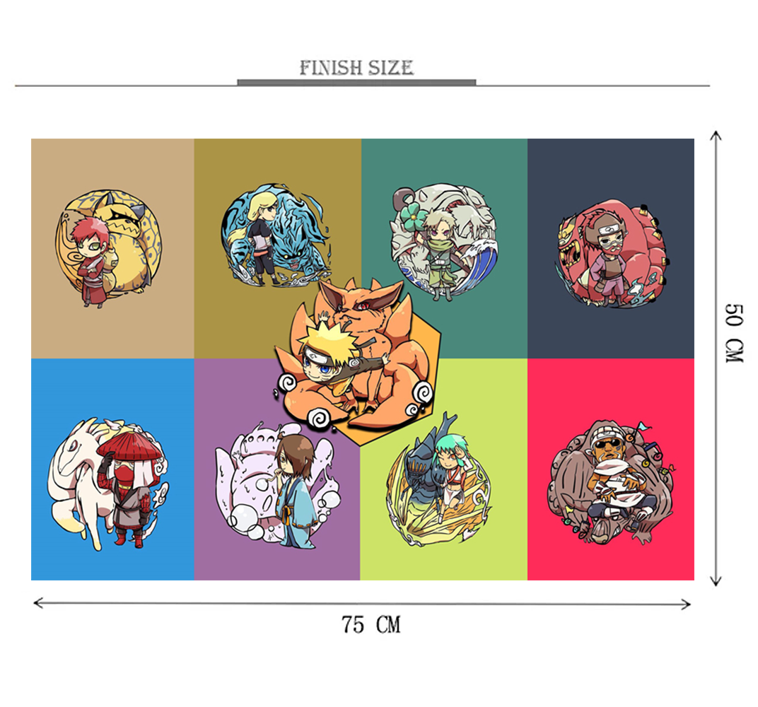Demon Pets Chart is Wooden 1000 Piece Jigsaw Puzzle Toy For Adults and Kids