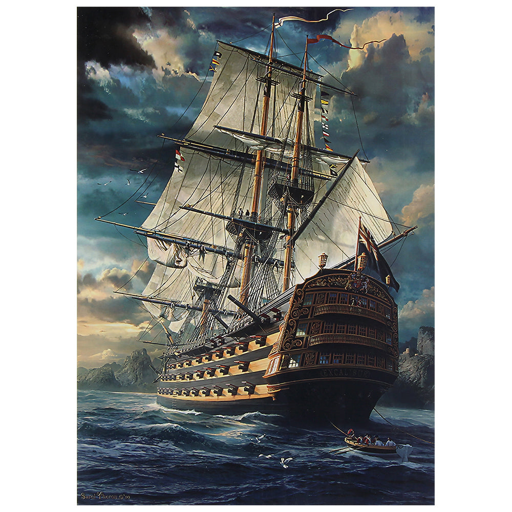 Schmidt Sail Set Wooden 1000 Piece Jigsaw Puzzle Toy For Adults and Kids