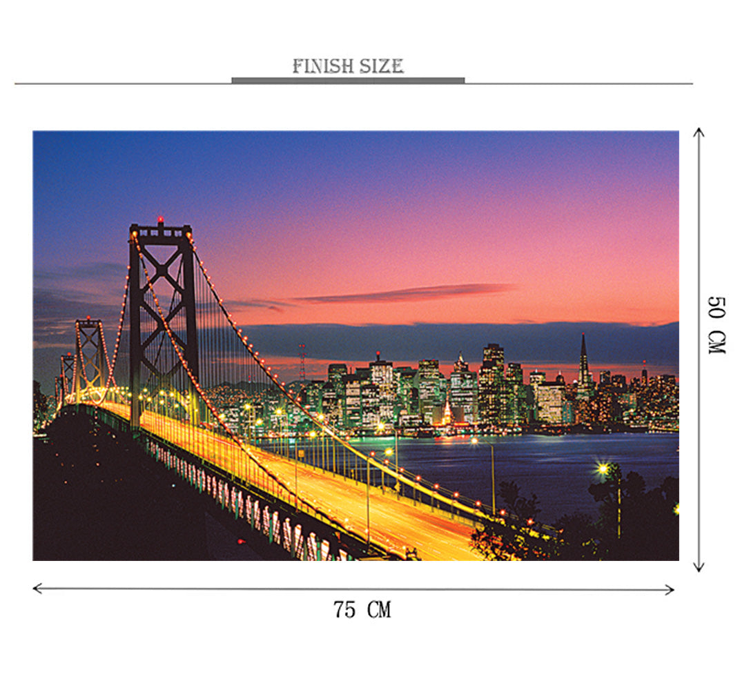 Longest Bridge Wooden 1000 Piece Jigsaw Puzzle Toy For Adults and Kids