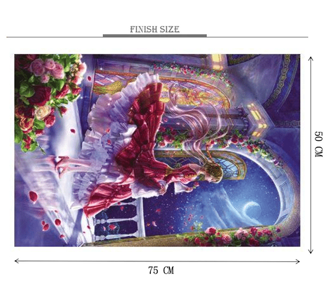 Red Cinderela Wooden 1000 Piece Jigsaw Puzzle Toy For Adults and Kids