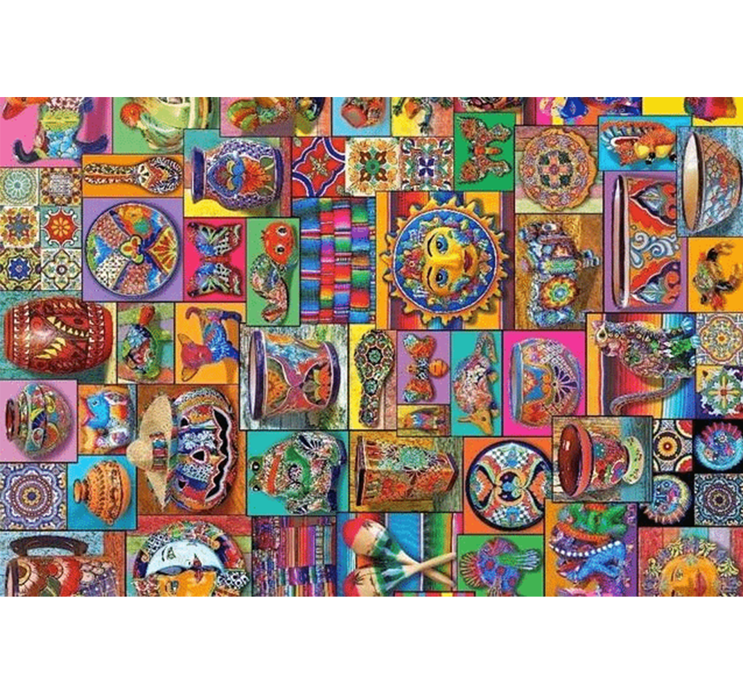 Pots Clipsarts Wooden 1000 Piece Jigsaw Puzzle Toy For Adults and Kids