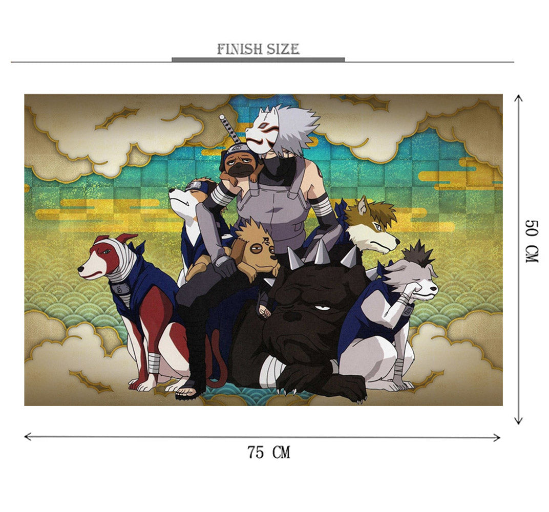 Naruto's Pets is Wooden 1000 Piece Jigsaw Puzzle Toy For Adults and Kids