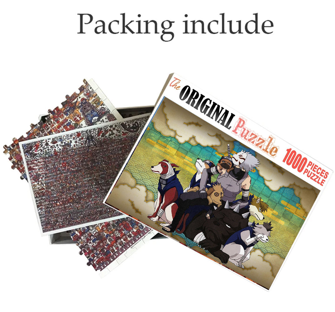 Naruto's Pets is Wooden 1000 Piece Jigsaw Puzzle Toy For Adults and Kids