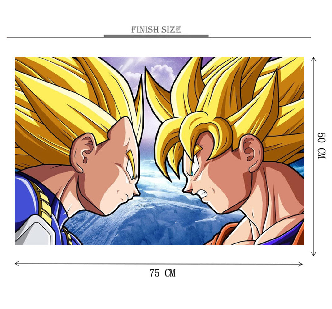 Vagito and Goku is Wooden 1000 Piece Jigsaw Puzzle Toy For Adults and Kids