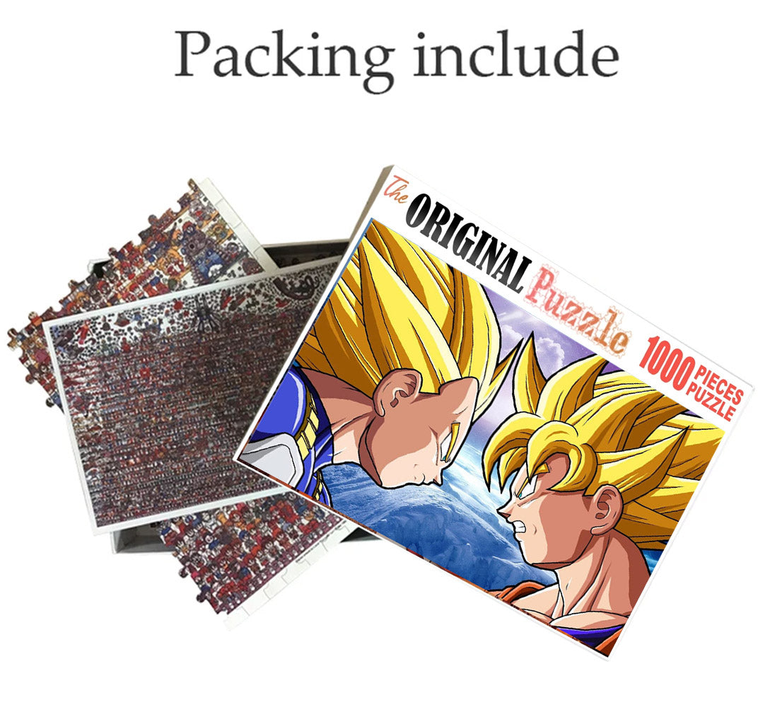 Vagito and Goku is Wooden 1000 Piece Jigsaw Puzzle Toy For Adults and Kids