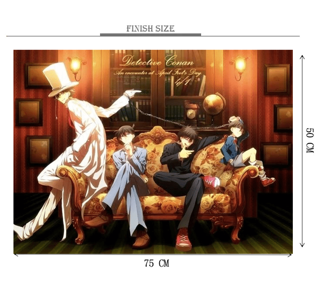 Conan The Detective Wooden 1000 Piece Jigsaw Puzzle Toy For Adults and Kids
