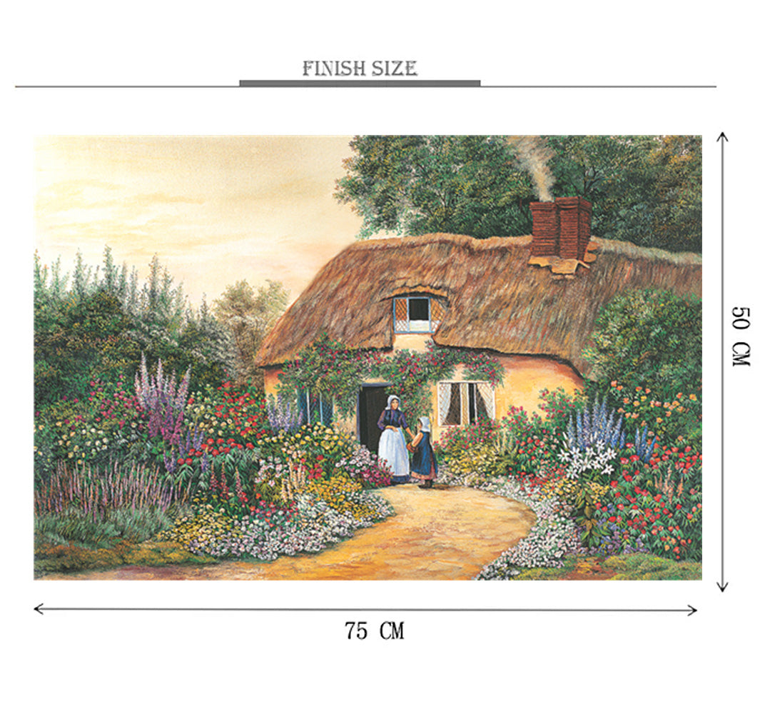 Village Girl is Wooden 1000 Piece Jigsaw Puzzle Toy For Adults and Kids