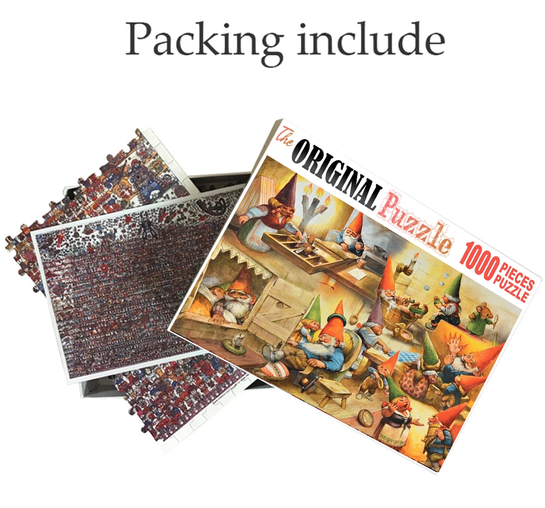 Goblins Partying Wooden 1000 Piece Jigsaw Puzzle Toy For Adults and Kids