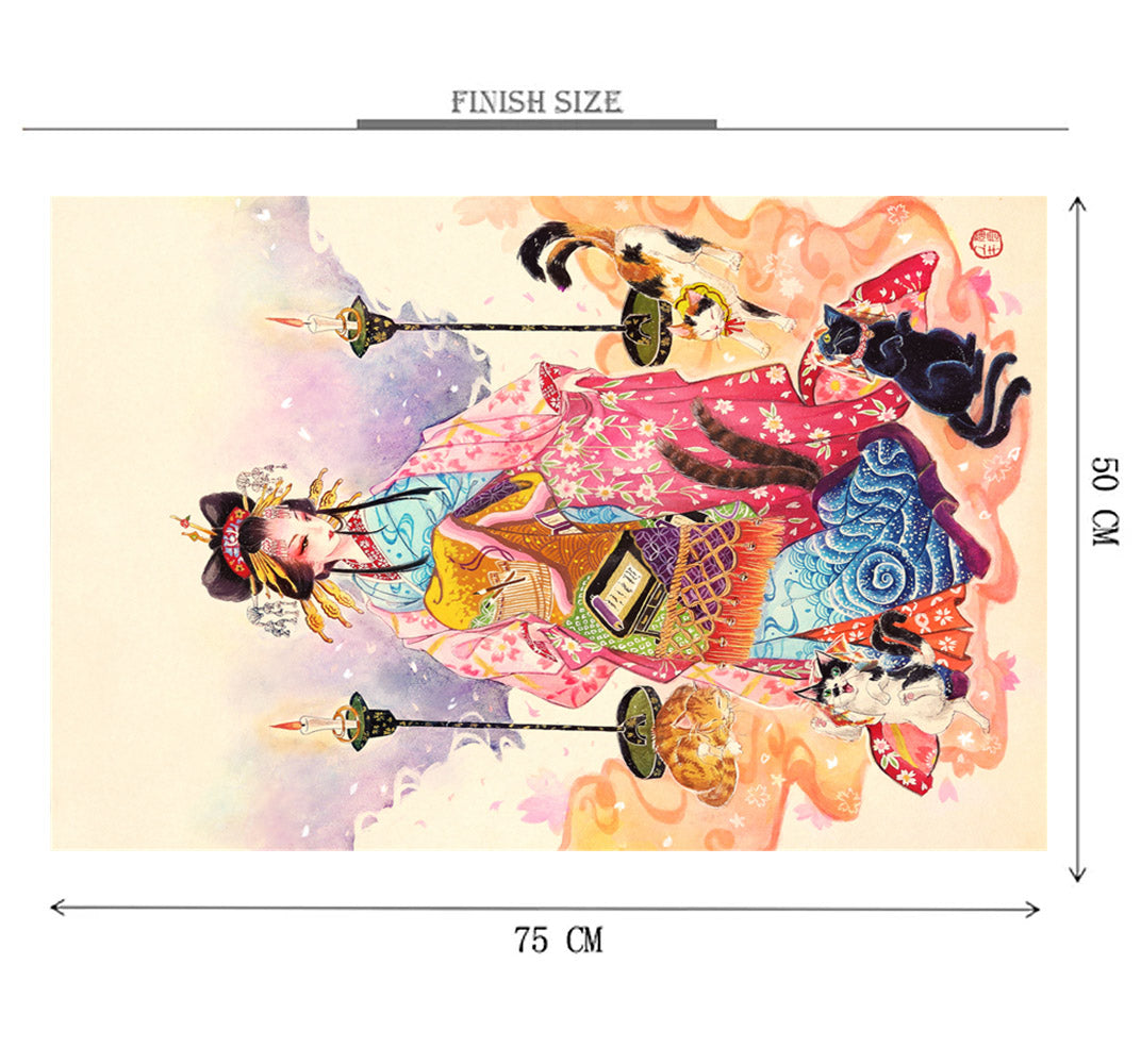 Golden Silk Maiden Wooden 1000 Piece Jigsaw Puzzle Toy For Adults and Kids