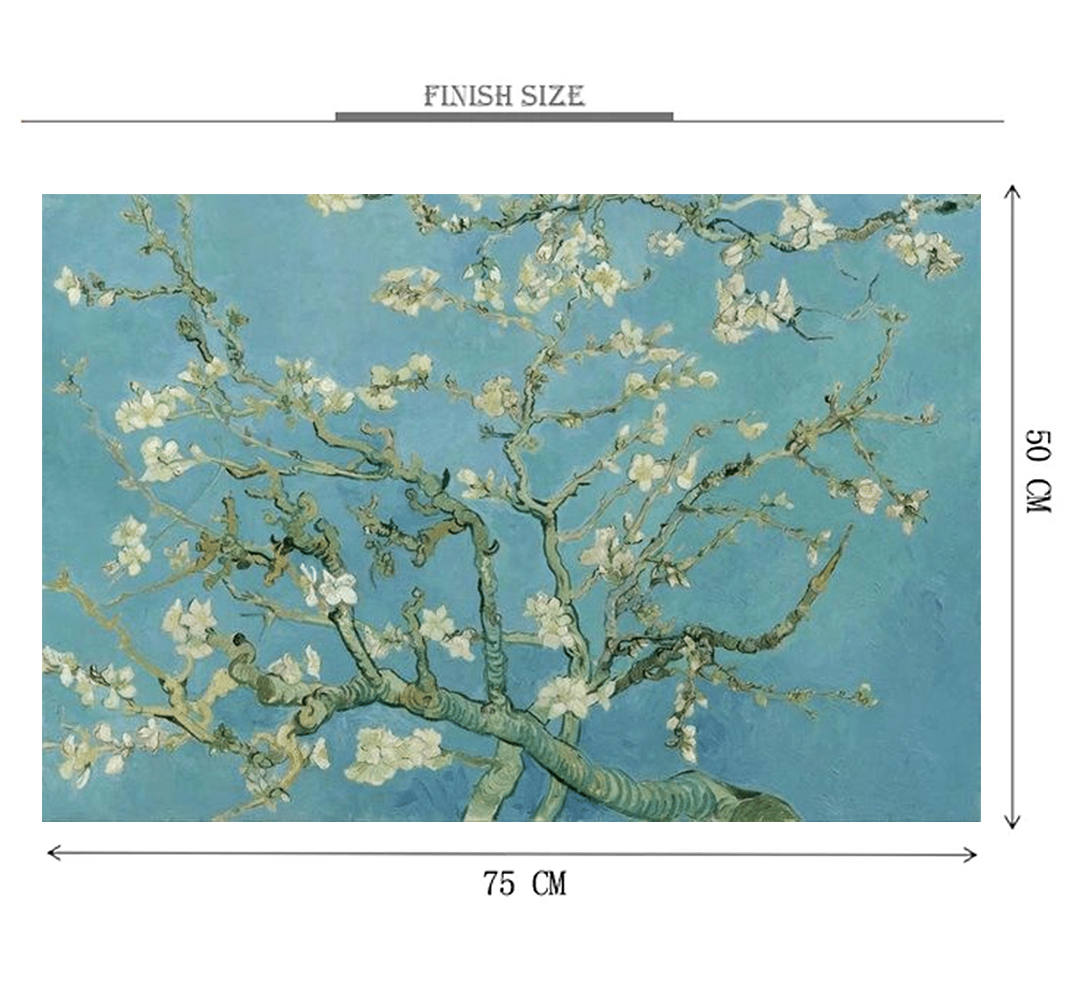 White Blosssom Flowers Wooden 1000 Piece Jigsaw Puzzle Toy For Adults and Kids