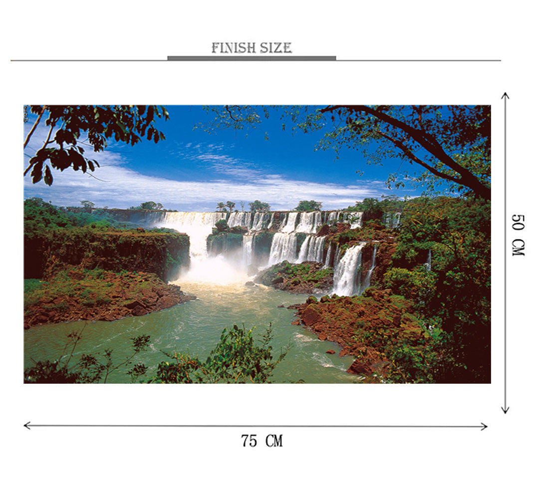Nigeria Waterfall is Wooden 1000 Piece Jigsaw Puzzle Toy For Adults and Kids