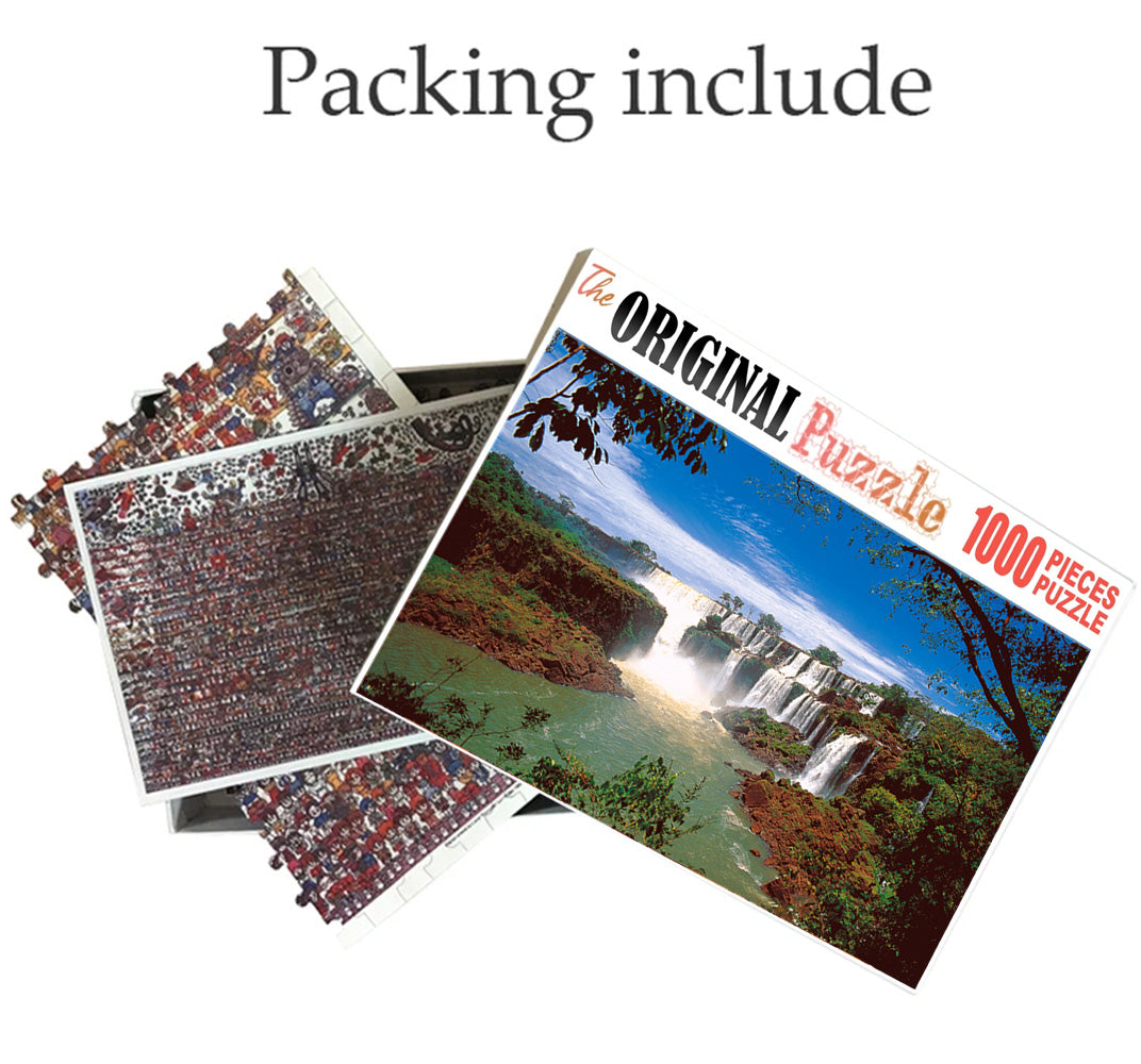 Nigeria Waterfall is Wooden 1000 Piece Jigsaw Puzzle Toy For Adults and Kids