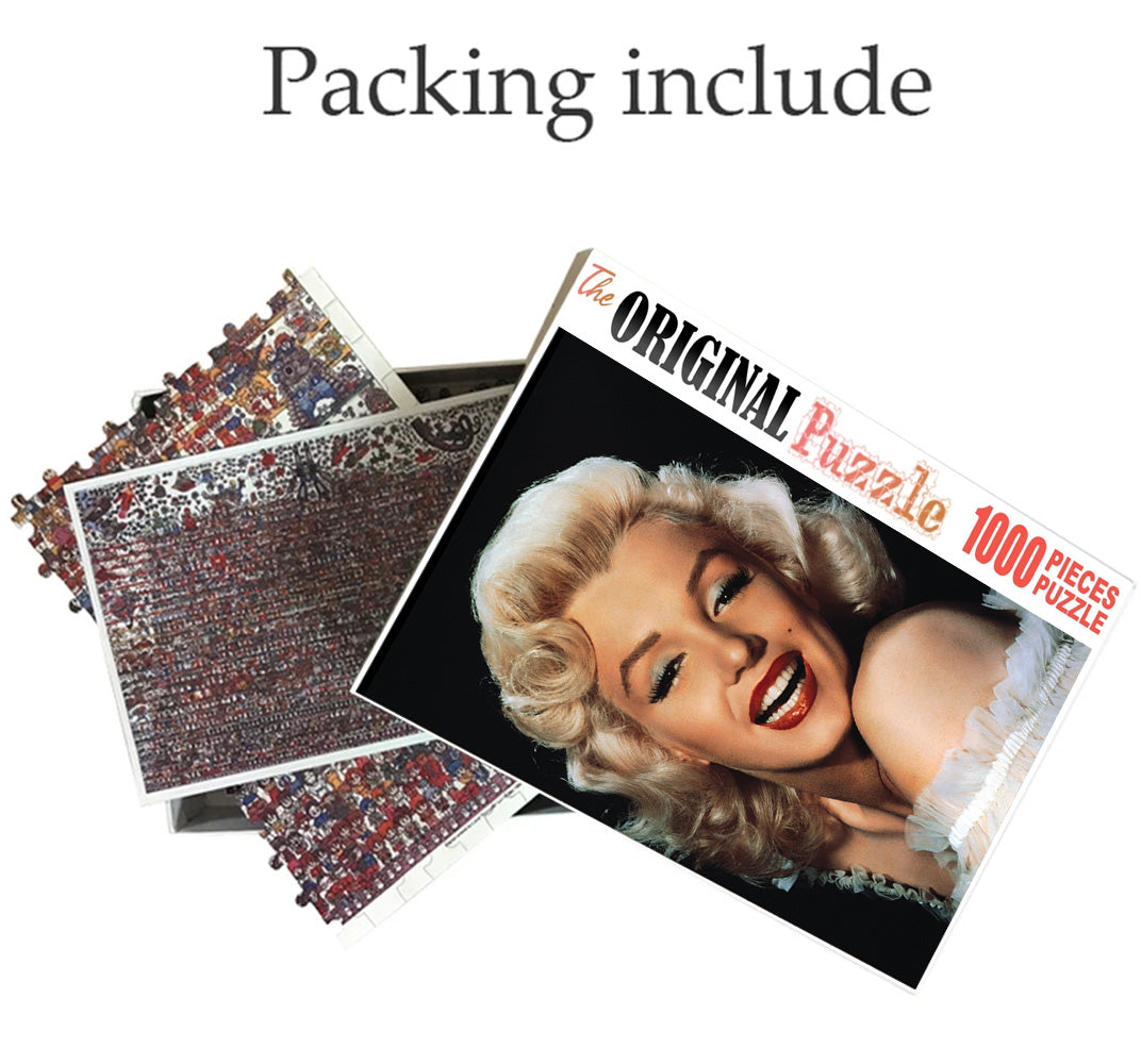 Smile of Monroe is Wooden 1000 Piece Jigsaw Puzzle Toy For Adults and Kids