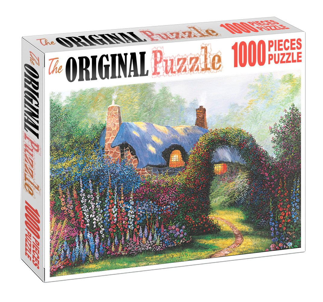 Garden of Country House Wooden 1000 Piece Jigsaw Puzzle Toy For Adults and Kids