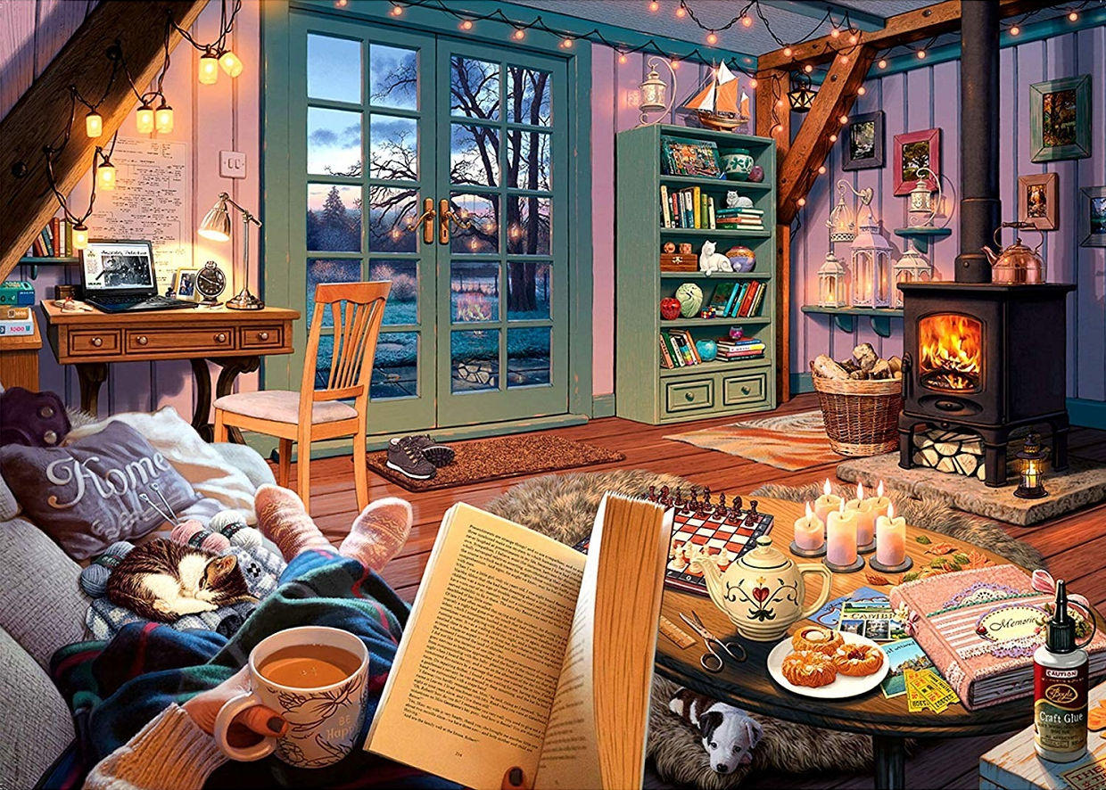 Warm Home Wooden 1000 Piece Jigsaw Puzzle Toy For Adults and Kids