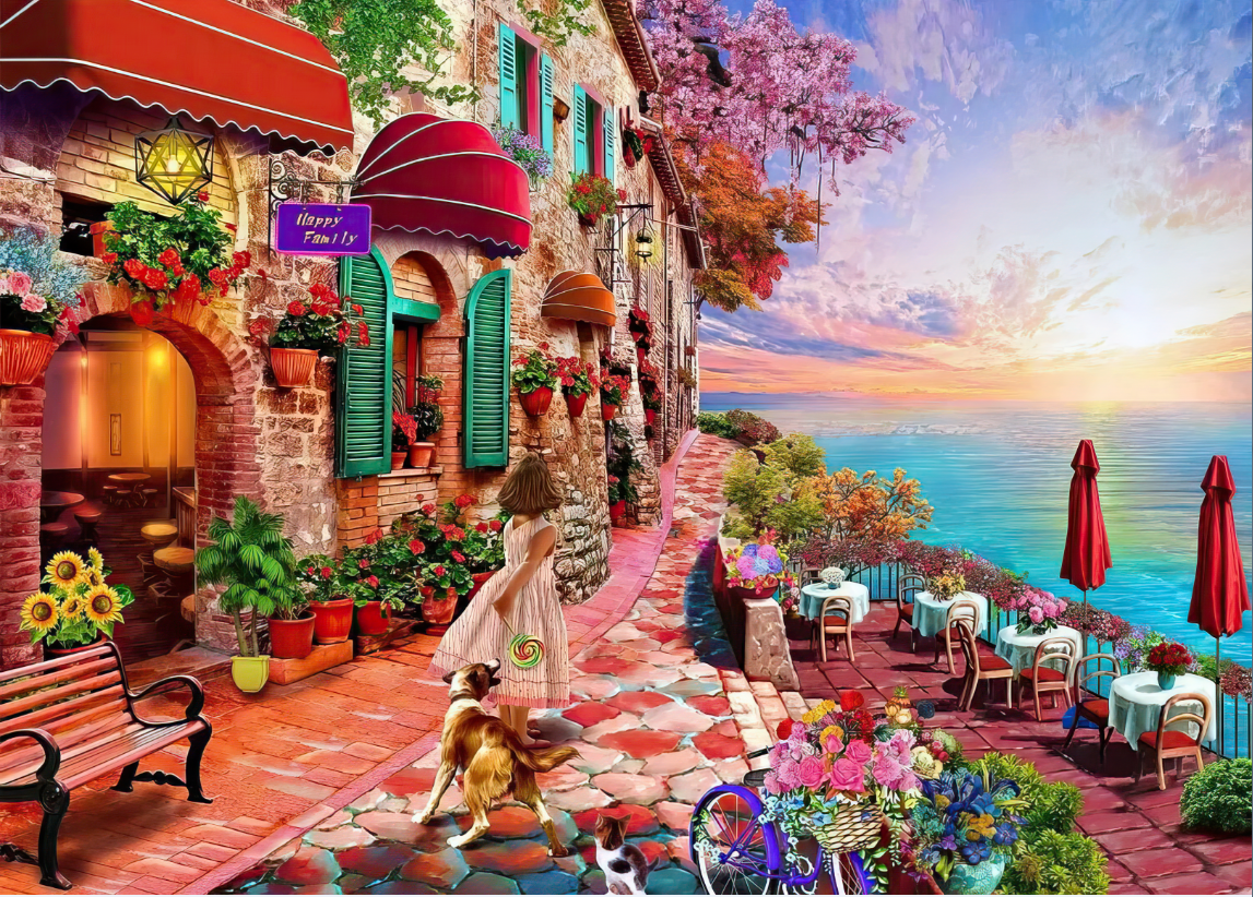 Morning Blossom Wooden 1000 Piece Jigsaw Puzzle Toy For Adults and Kids