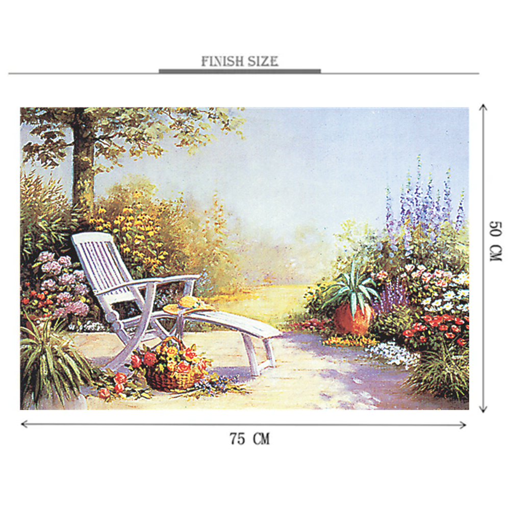 Garden Bench 1000 Piece Jigsaw Puzzle Toy For Adults and Kids