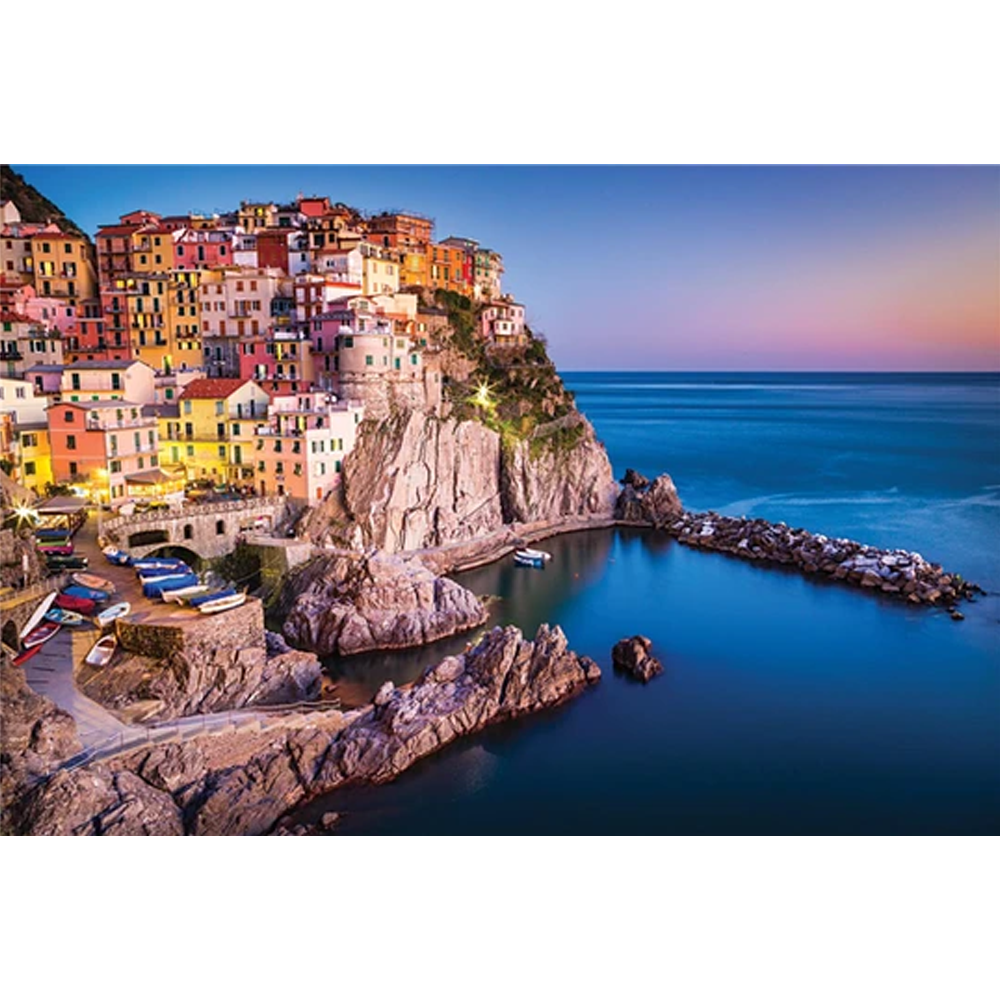 Cinque Terre Wooden 1000 Piece Jigsaw Puzzle Toy For Adults and Kids