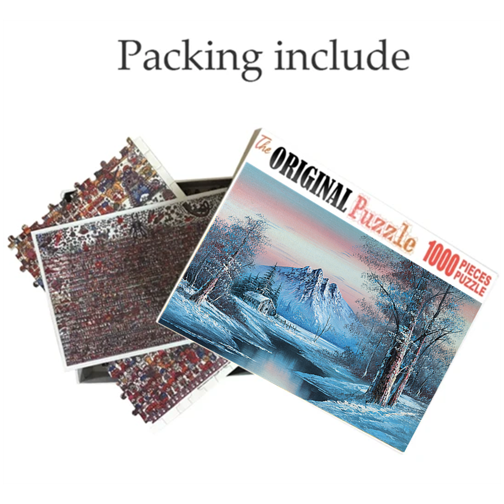 Icy Mountains 1000 Piece Jigsaw Puzzle Toy For Adults and Kids