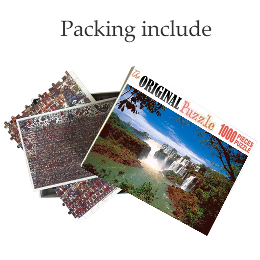 Iguazu Falls Wooden 1000 Piece Jigsaw Puzzle Toy For Adults and Kids