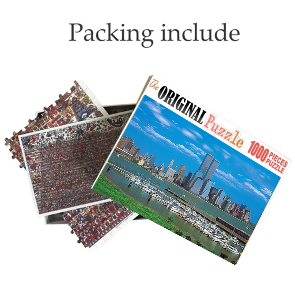 New York Aerial View Wooden 1000 Piece Jigsaw Puzzle Toy For Adults and Kids