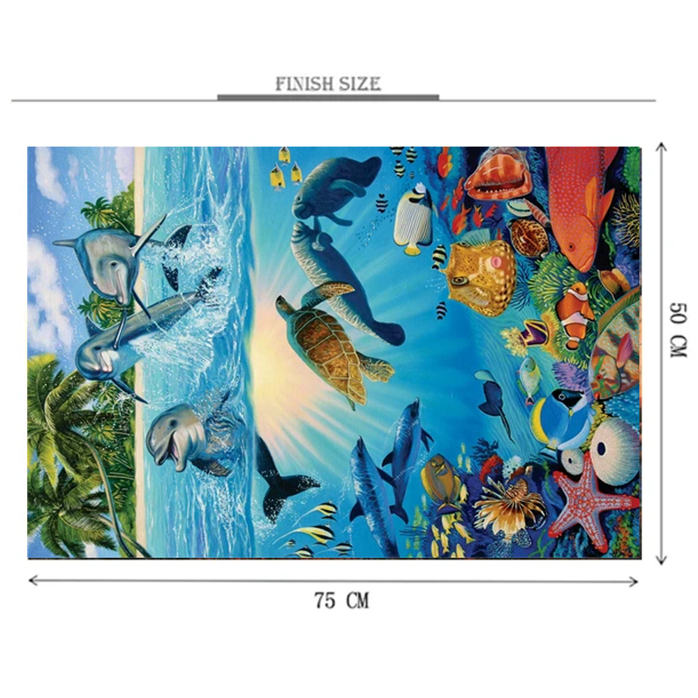 Fun Under The Water 1000 Piece Jigsaw Puzzle Toy For Adults and Kids