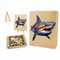 Colorful Shark Wooden Jigsaw Puzzle