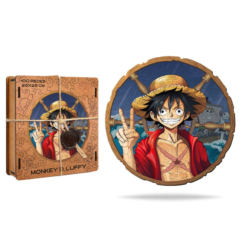 Monkey D Luffy Themed Wooden Puzzle