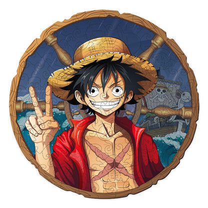 Monkey D Luffy Themed Wooden Puzzle