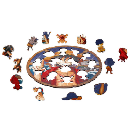 Monkey D Luffy Themed Wooden Puzzle