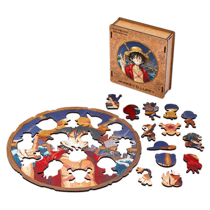 Monkey D Luffy Themed Wooden Puzzle