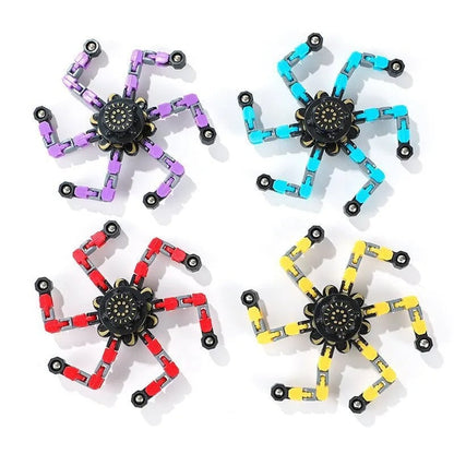 Transformable Fidget Spinner Chain Toy