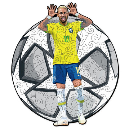 20 Pieces Brazilian Soccer Player Puzzle Set