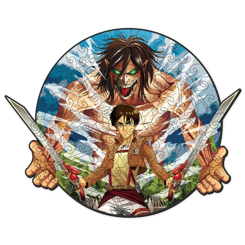 Eren Character Wooden Puzzle Set