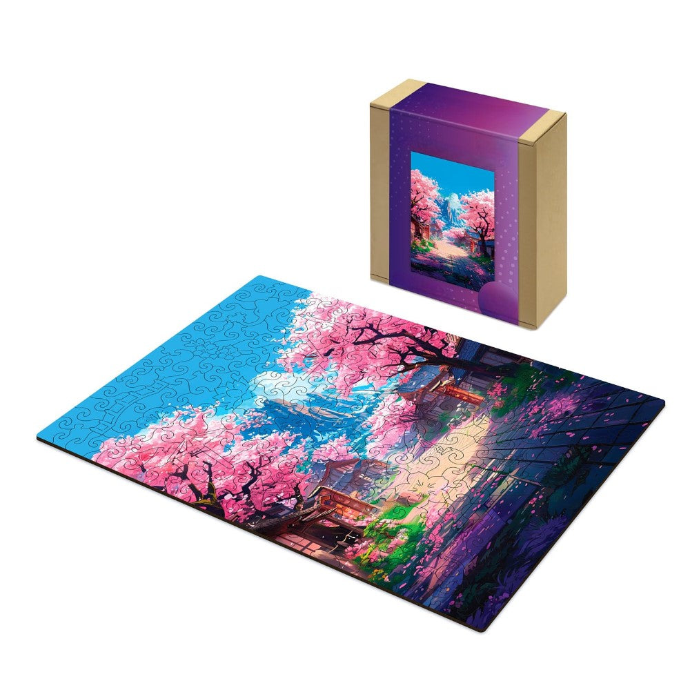 Cherry Blossom Village Puzzle Set