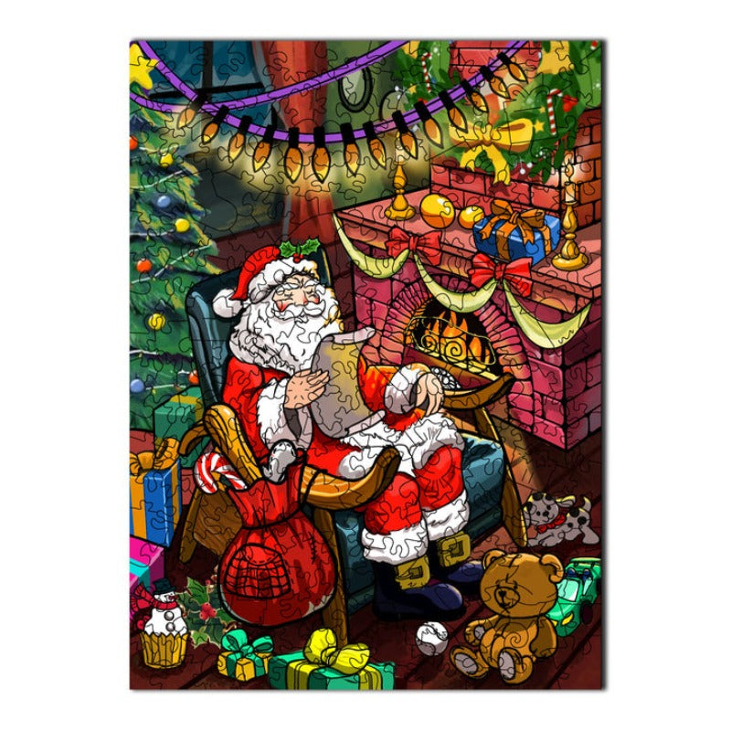 Christmas Eve Wooden Jigsaw Puzzle