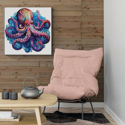 Deep Sea Giant Octopus Wooden Jigsaw Puzzle