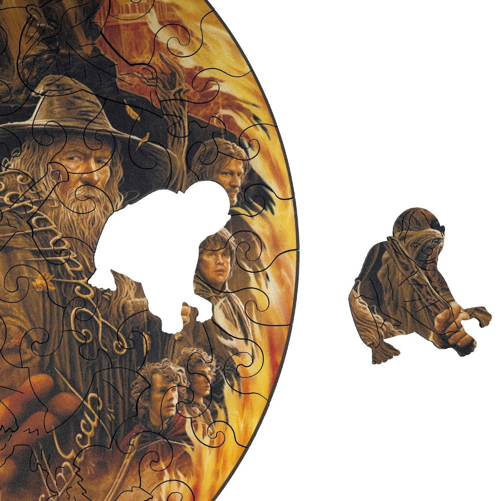 The Lord Of The Rings Themed Wooden Puzzle Set