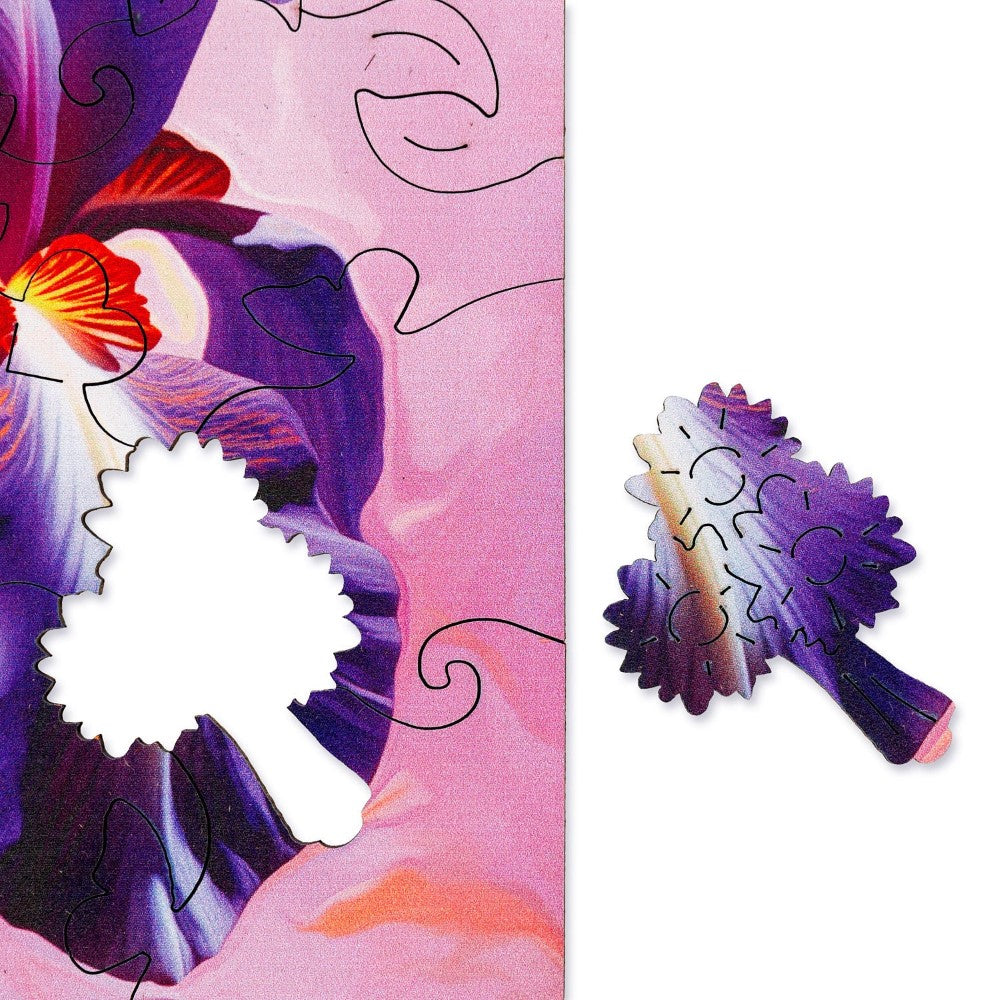 20 Pieces Iris Flower Puzzle Set