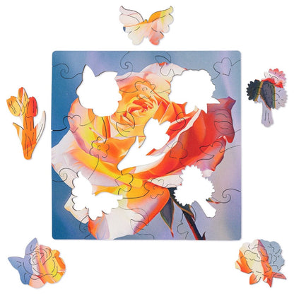 20 Pieces Blooming Rose Puzzle Set