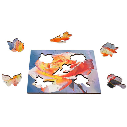 20 Pieces Blooming Rose Puzzle Set