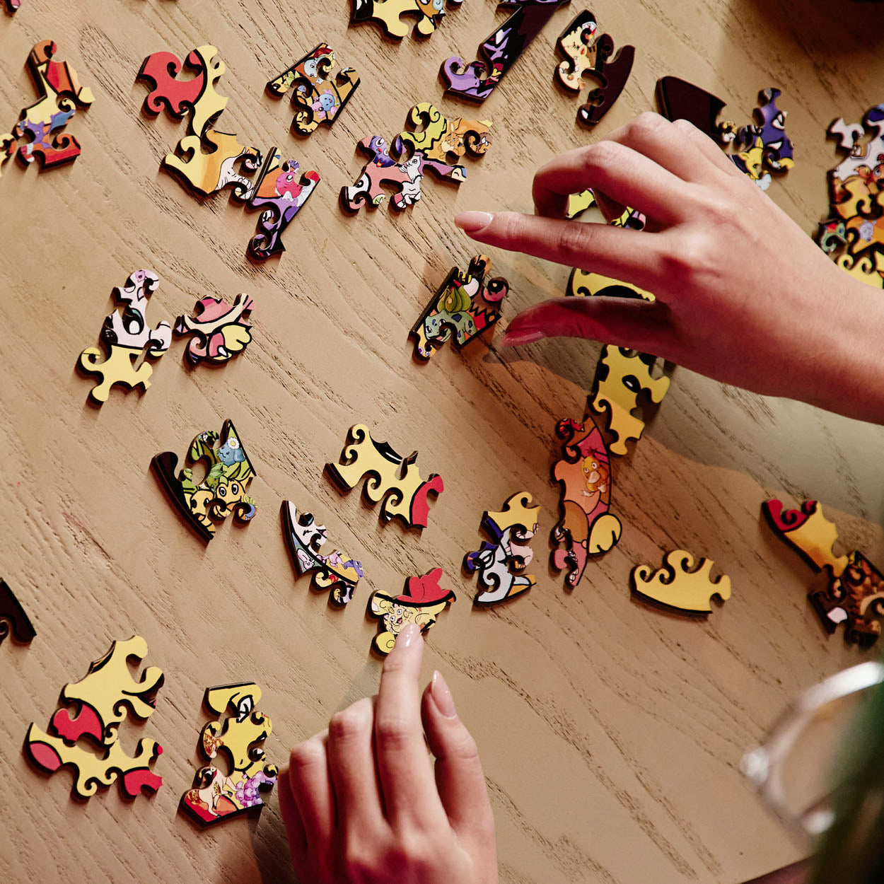 Vibrant Pikachu Wooden Puzzle Set