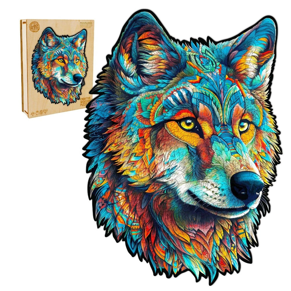 Fearless Wolf Wooden Jigsaw Puzzle