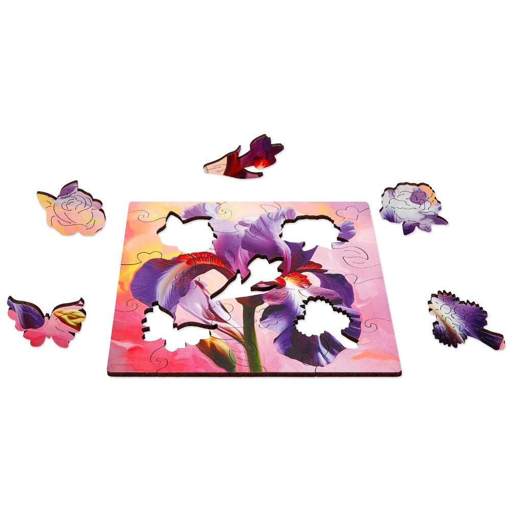 20 Pieces Iris Flower Puzzle Set