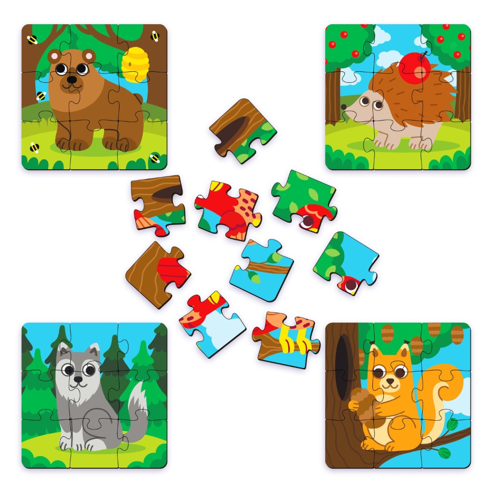 Forest Friends Puzzle Set