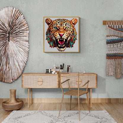 Agile Leopard Wooden Jigsaw Puzzle