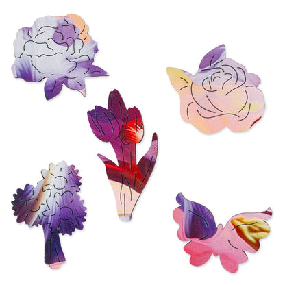 20 Pieces Iris Flower Puzzle Set