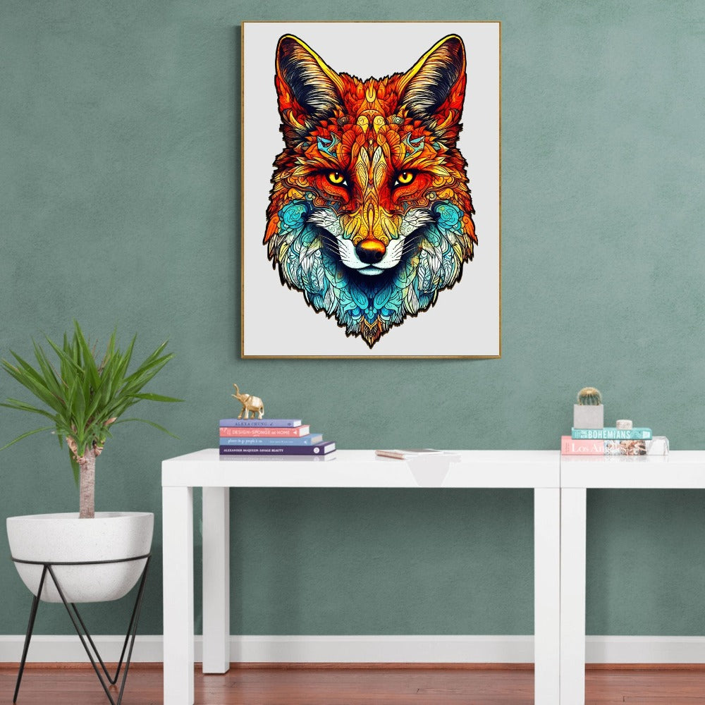 Uninhibited Fox Wooden Jigsaw Puzzle