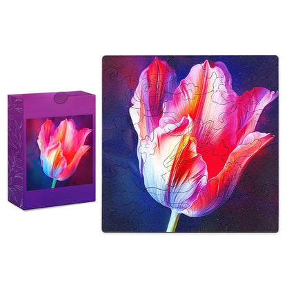 20 Pieces Vibrant Tulip Puzzle Set