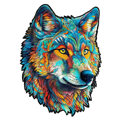 Fearless Wolf Wooden Jigsaw Puzzle